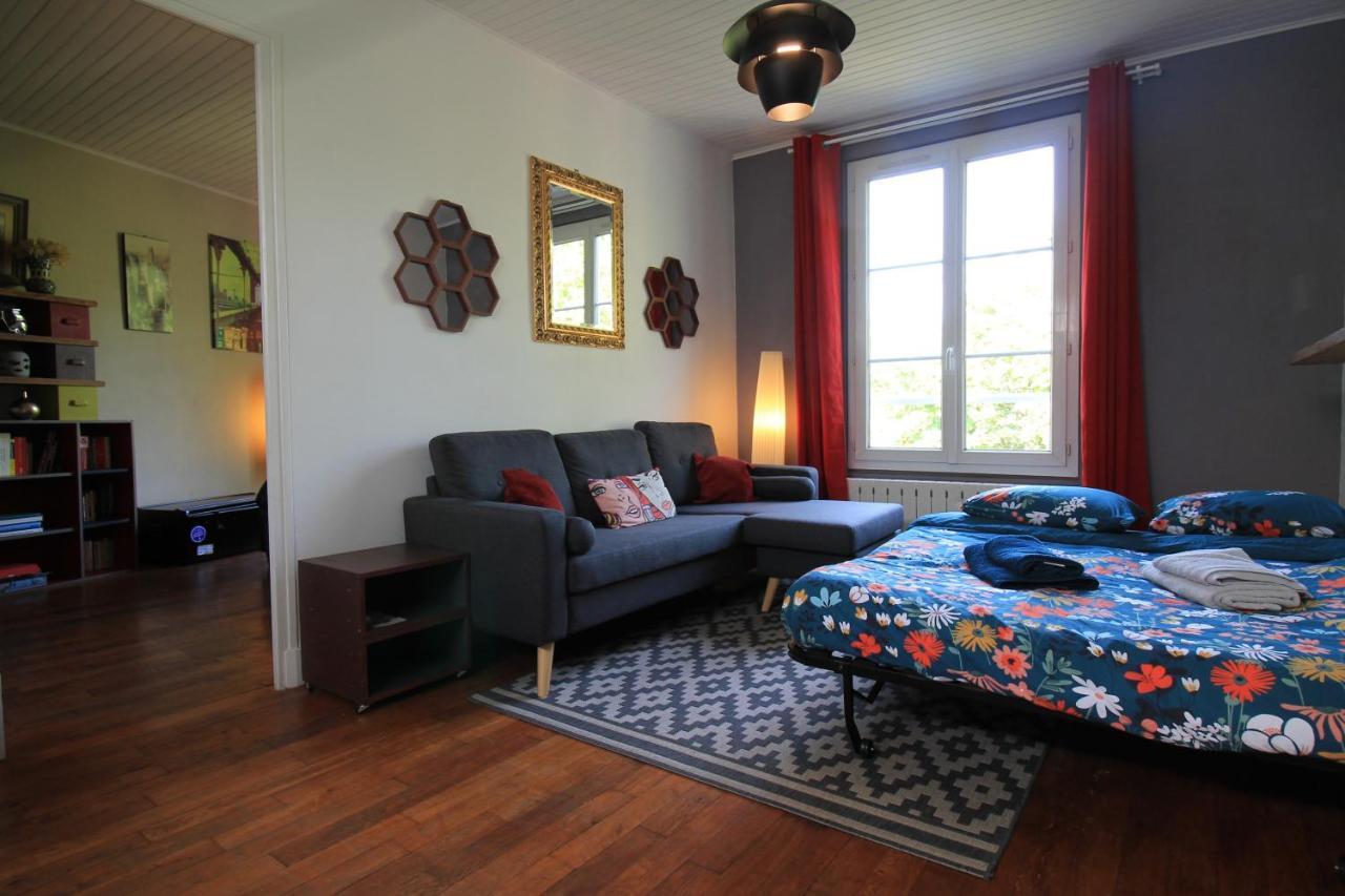 Disponible - Appartement Entier - Ligne H 15Mn Paris-Gare Du Nord, Parking Rue Gratuit, 4 Pers, Station De Train En Face Toutes Les 15Mn, Hippodrome, Cdfas, Universite, Borne Electrique, 1Er Etage Eaubonne Kültér fotó